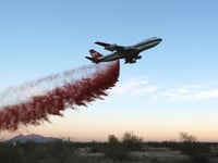 Más de un mdd costó rentar avión para combatir incendio en Sierra de Arteaga