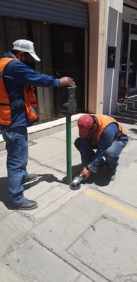 Retiran parquímetros de banquetas del Centro de Torreón