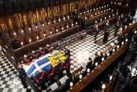 Marca COVID-19 funeral del príncipe Felipe en Reino Unido