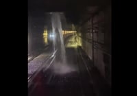 VIDEO: lluvias dejan fuera de servicio Líneas 5 y 6 del Metro en CDMX