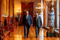 López Obrador y presidente de Cuba sostienen encuentro bilateral en Palacio Nacional