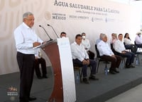 AMLO celebra acuerdos en Agua Saludable para La Laguna y garantiza que tendrá recursos