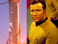 William Shatner, el 'capitán Kirk', llega al espacio a bordo de cohete de Jeff Bezos