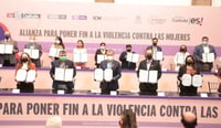 Acuerdan en Coahuila poner fin a violencia contra mujeres