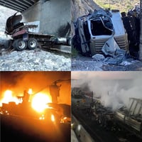 Estos son los accidentes en lo que va de 2021 en la carretera Los Chorros de Coahuila