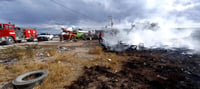Vivienda de cartón arde en llamas en Cuencamé