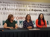 Crean agenda de equidad de género para entregarla a candidatos a presidentes municipales en Laguna de Durango