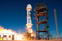 Jeff Bezos manda al espacio nuevo cohete con seis tripulantes