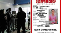 Refuerzan labores para ubicar a Even tras desaparición en Torreón