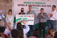 Arranca programa Material de Construcción a Bajo Costo en Torreón