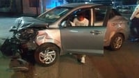Conductor se pasa el rojo y provoca accidente en Torreón