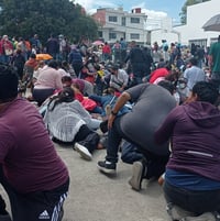 VIDEO: Reportan balacera en módulo de vacunación antiCOVID a menores en Puebla, hay tres heridos