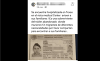 Mujer de Chiapas asegura que no está entre víctimas de tráiler de Texas y dice que credencial le fue robada