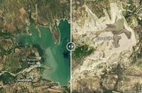 ¡Impresionante! NASA muestra efectos de sequía en presa Cerro Prieto de Nuevo León