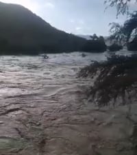 Río Aguanaval alcanzó los 95 metros cúbicos por segundo