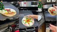 Crean tortillas navideñas para cena de Nochebuena