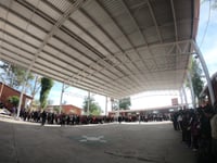 Inauguran techumbre en secundaria de San Pedro