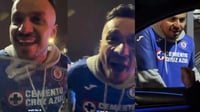 VIDEO: Aficionado del Cruz Azul 'explota' de emoción al conocer a 'Chaco' Giménez