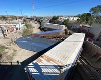Se descarrilan vagones de tren en Saltillo