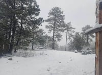 Se registra la primera nevada del año en la Sierra de Durango