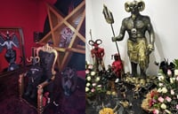 Encuentran altar satánico en Tepito; vistel al 'diablo' de Dolce & Gabbana