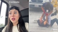 Imagen VIDEO: Danna Paola queda atrapada en pelea callejera
