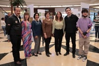 José Antonio Morales, Blanca Carvajal, María Luisa Alcalde, María Pizaña, Eli Valdez, Esli García y Aarón Hernández (EL SIGLO DE TORREÓN / VAYRON INFANTE)