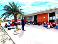 Bomberos de San Pedro continúan con visitas a escuelas