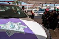 Policía Violeta en Matamoros. (ARCHIVO)