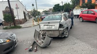 Conductor no respeta alto y provoca choque múltiple en Gómez Palacio