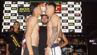 Imagen Boxeador lagunero, Javid Ramírez, aprueba la báscula en Cancún