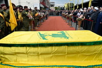 Funeral de Ali Ahmed Hussein, comandante de  Hizbulá. (ARCHIVO)