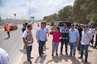 Alcaldesa de Gómez Palacio supervisa obra vial en el bulevar Ejército Mexicano