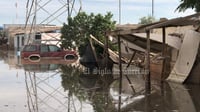 Inundación del ejido El Vergel en Gómez Palacio deja 24 familias afectadas y cuatro casas caídas