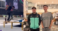 Skater mexicano Greg Rodríguez compite en Serie Clasificatoria Olímpica Shanghái 2024