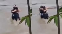 Amigos se abrazan antes de morir ahogados en un río en Italia