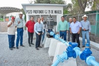 Homero Martínez, alcalde de Lerdo, entrega rehabilitación del pozo de agua