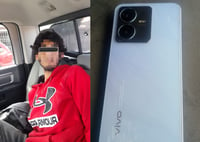 Detienen a sujeto que despojó a joven de su celular en Gómez Palacio