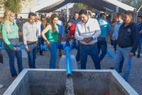 Entrega alcalde de Lerdo, Homero Martínez Cabrera, rehabilitación de dos pozos de agua en La Loma