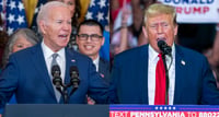 Biden y Trump afinan discursos para debate