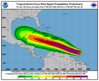 Gobierno de México sigue trayectoria del huracán Beryl