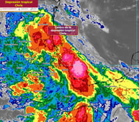 Tormenta tropical Chris se debilita a depresión tropical sobre Veracruz