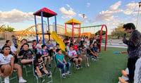 Entregan obra de parque infantil en el ejido Rosita de San Pedro