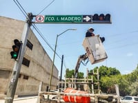 Atienden 540 mantenimientos a semáforos de Torreón en junio
