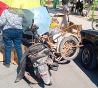 Anciano muere al caer de un triciclo a una moto en Lerdo