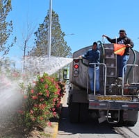 Mantienen uso de agua tratada para el riego de áreas verdes en Torreón