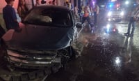 Joven conductor protagoniza fuerte accidente, su acompañante resultó lesionado