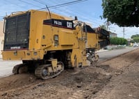 Avanza obra de pavimentación en la avenida Diamante en Gómez Palacio