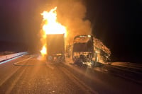 Accidente fatal en Libramiento Norponiente de Ramos Arizpe deja dos muertos calcinados