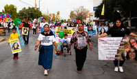 Familiares de desaparecidos peregrinan en Torreón como muestra de fe a la Virgen de Guadalupe